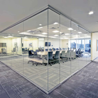 Цельностеклянные перегородки POFFIX GLASS